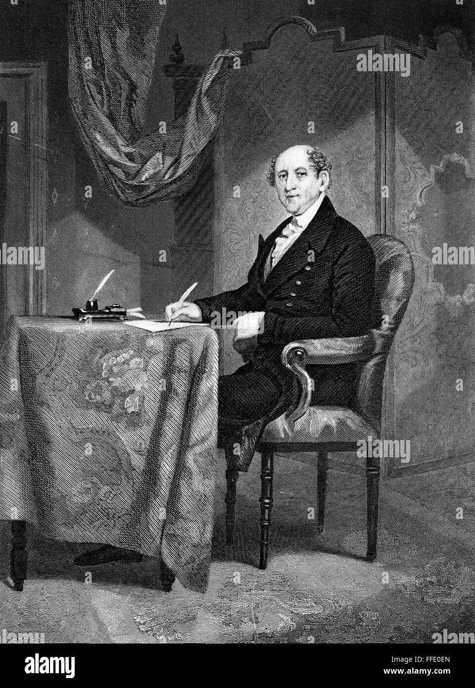 RUFUS KING (17551827). /nAmerican political leader. Line engraving
