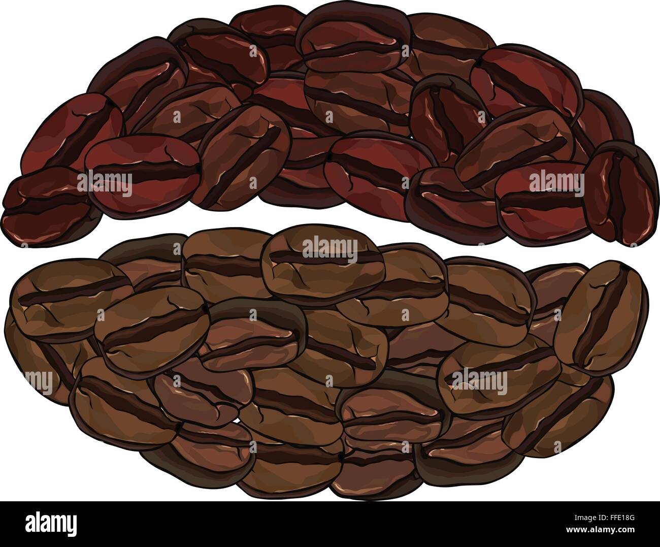coffee beans love concept Stock Vector Image & Art Alamy