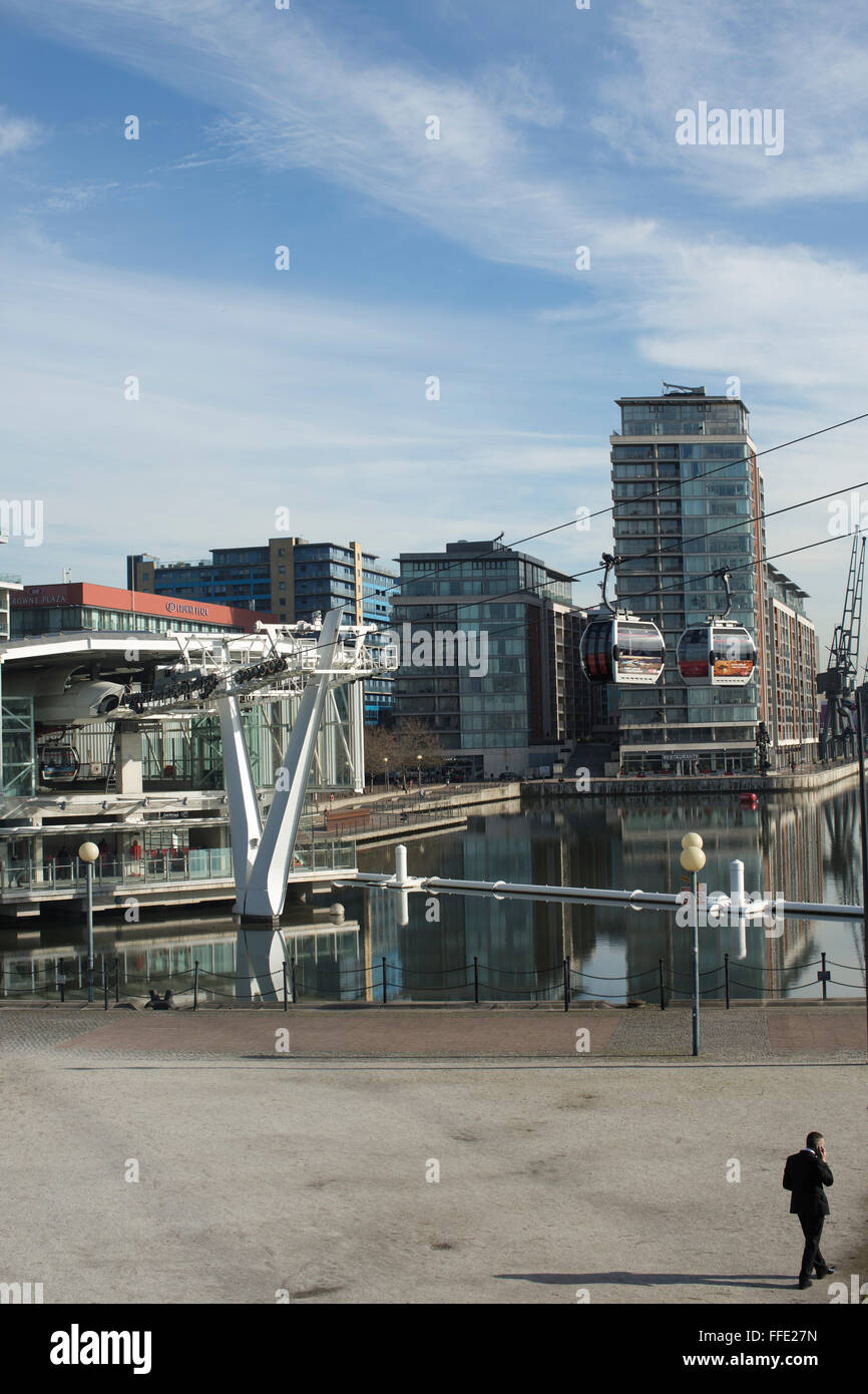 The Royal Victoria Dock, London Docklands, East London, England, United Kingdom Stock Photo