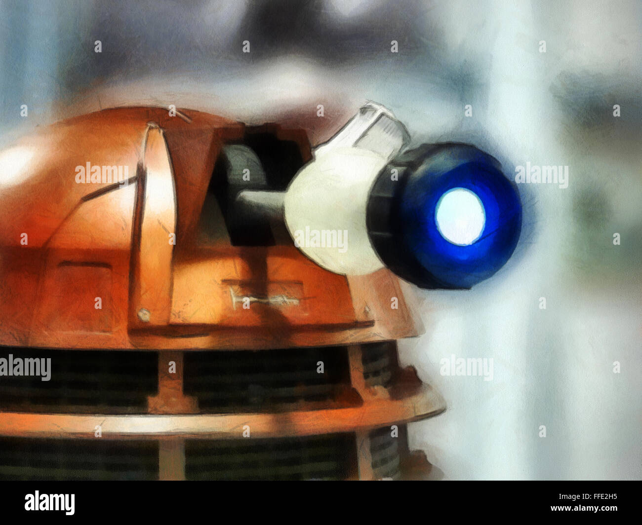 The Dalek the greatest enemy of The Doctor Stock Photo