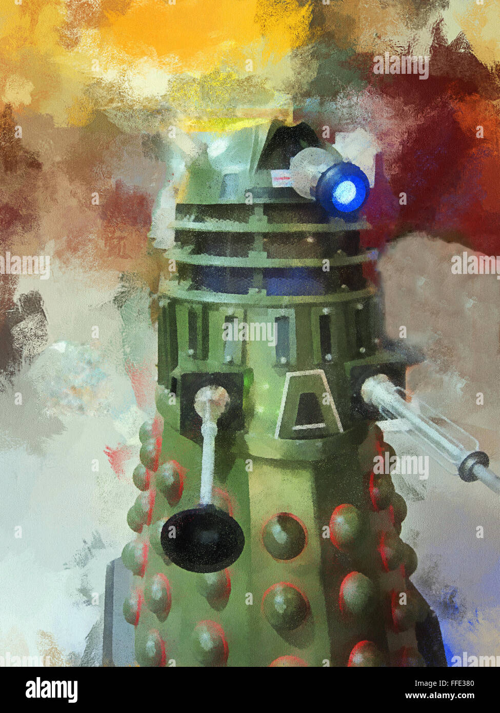 The greatest enemy of The Doctor the Dalek Stock Photo