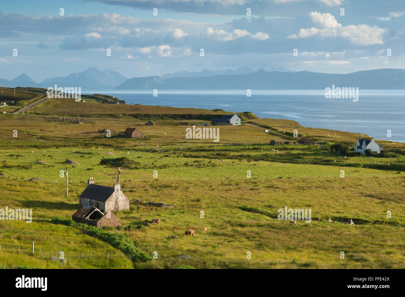 Crofting landscape near Applecross, Rossshire , Scottish Highlands