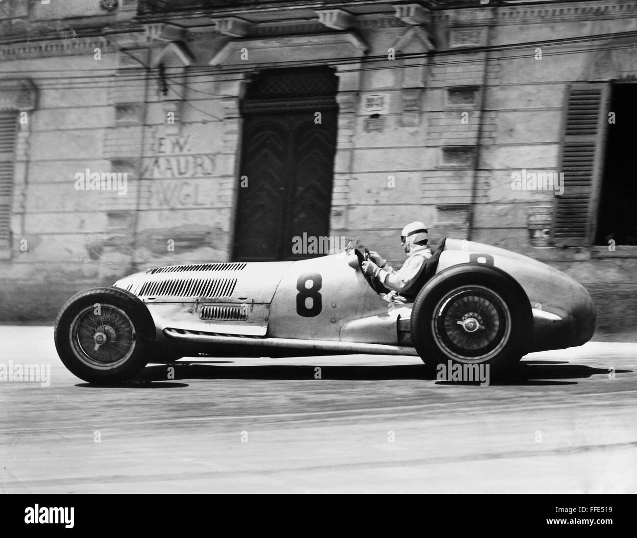 RUDOLF CARACCIOLA /n(1901-1959). German racing driver. In his Mercedes ...