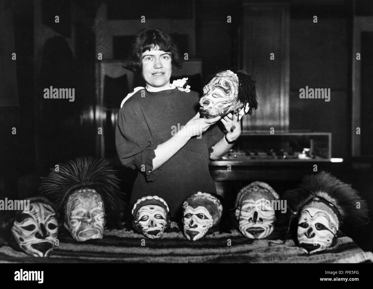 MARGARET MEAD (1901-1978). /nAmerican anthropologist. Photographed with ...