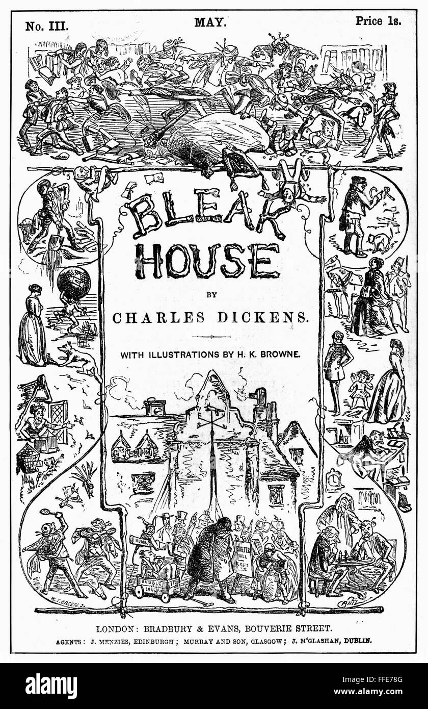 DICKENS BLEAK HOUSE. /nCover of volume three in a serial edition, 1852