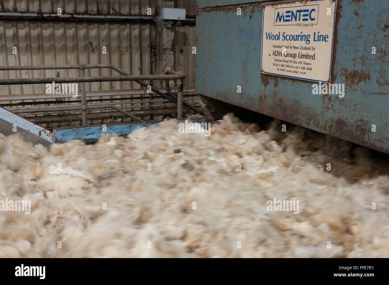 Wool Scouring Plant Stock Photo Alamy