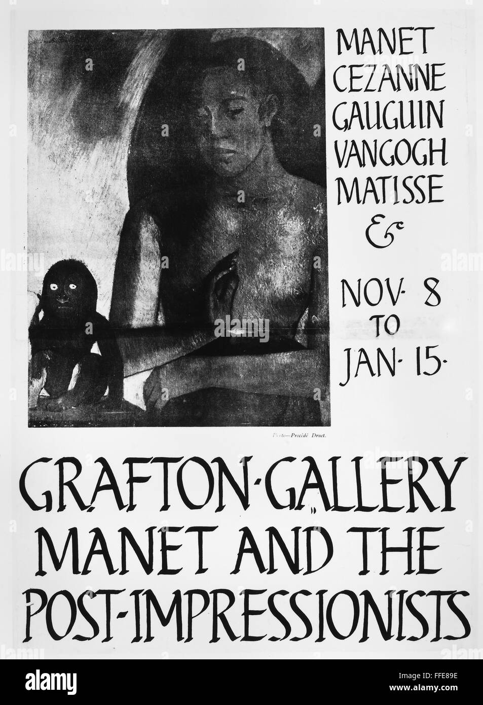 ART EXHIBIT, 1910. /nPoster for the exhibit 'Manet and the Post-Impressionists,' held at the ...
