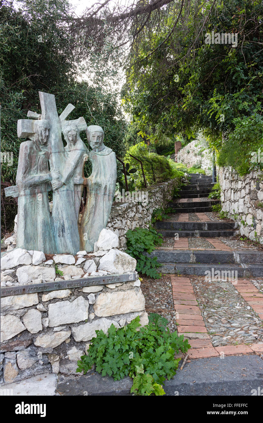Stations of the Cross in Sicily, Italy Stock Photo Alamy