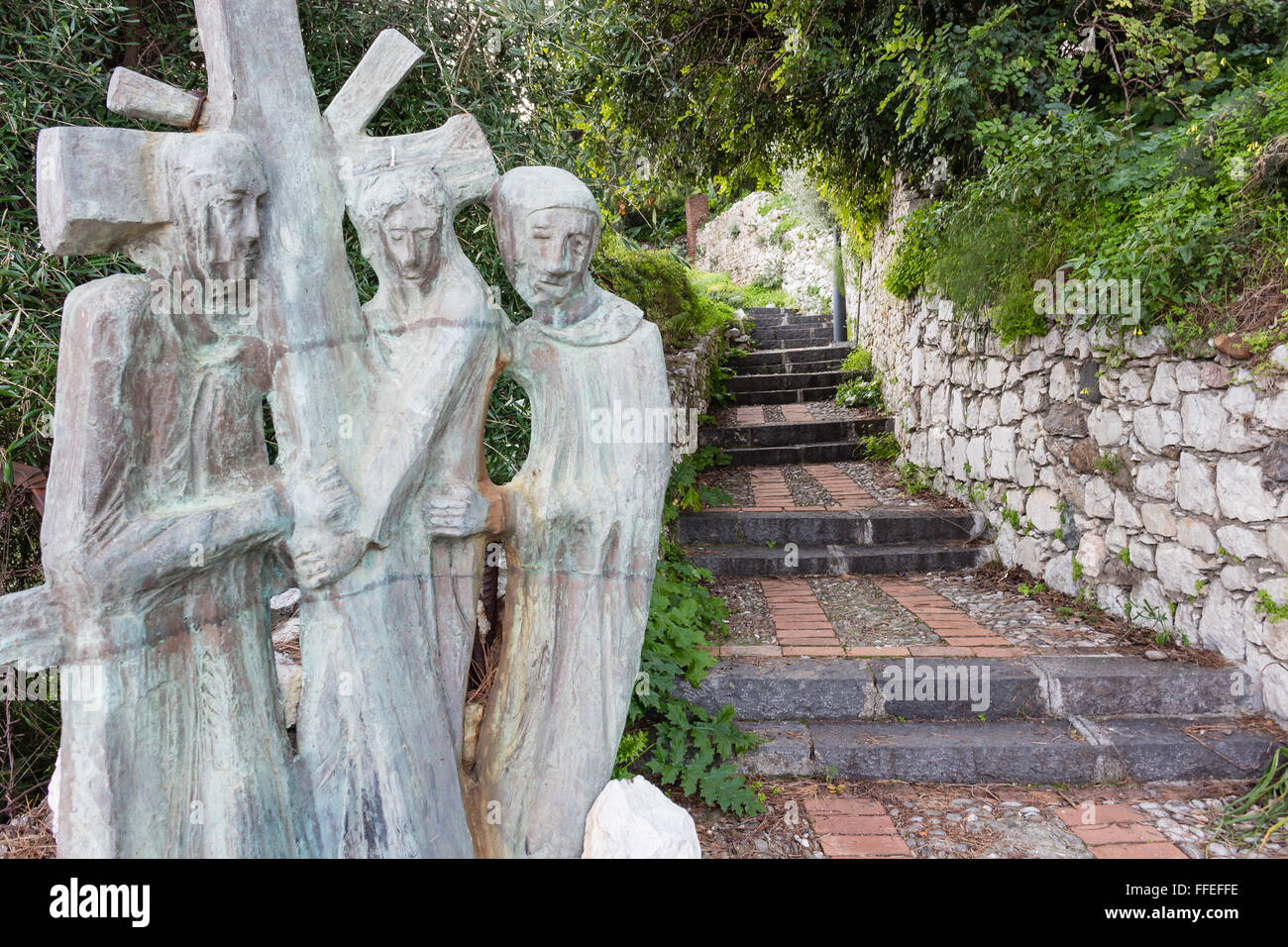Stations of the Cross in Sicily, Italy Stock Photo Alamy