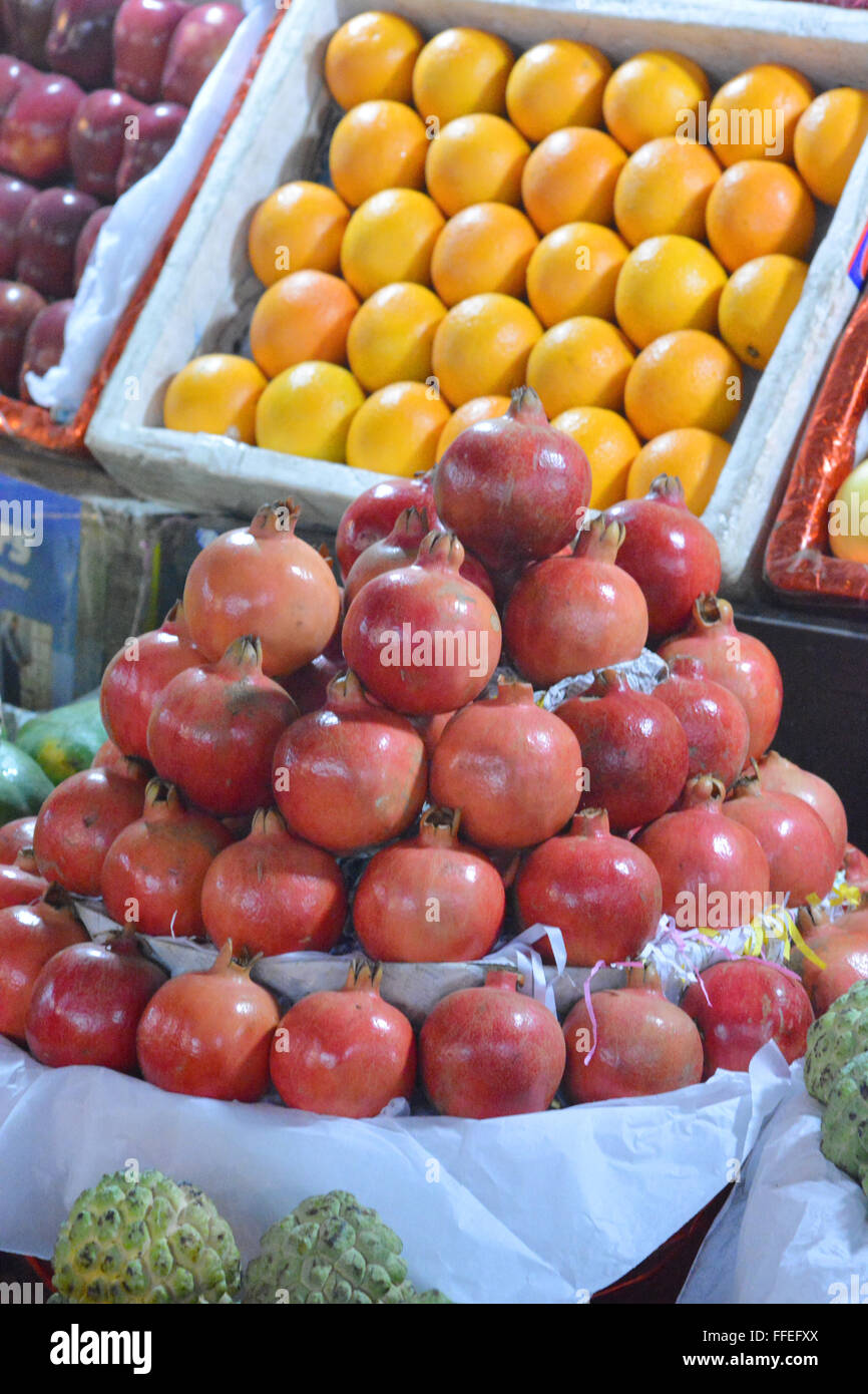Mumbai, India October 19, 2015 Fruits and vegetables on indian