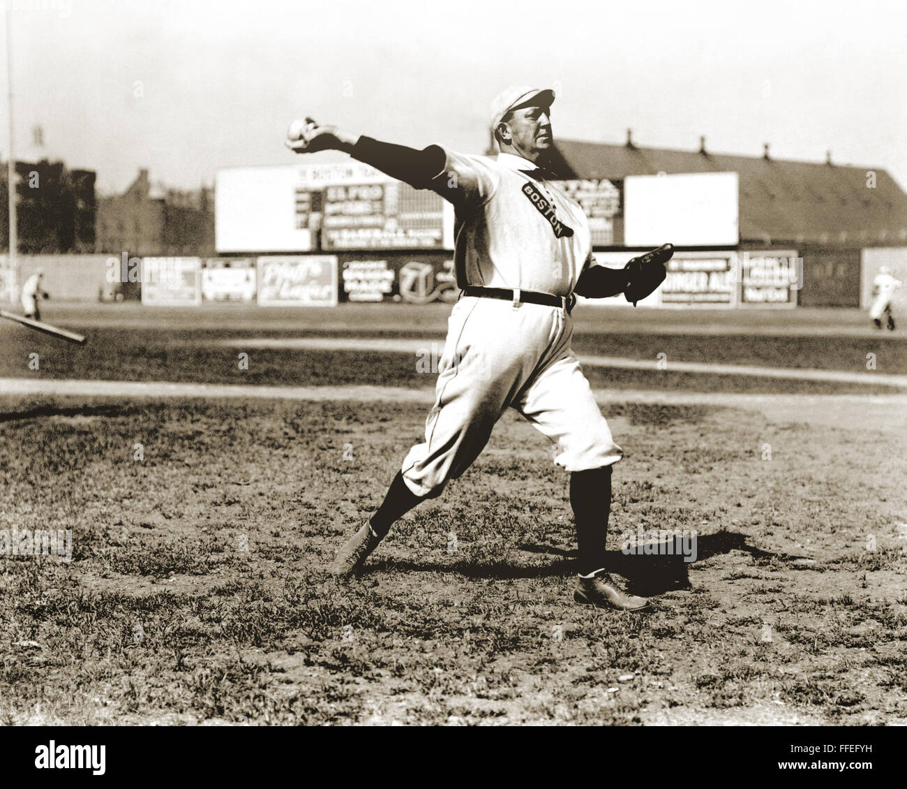 Legendary baseball pitcher Cy Young. Photograph from the George Grantham Bain Collection. Stock Photo
