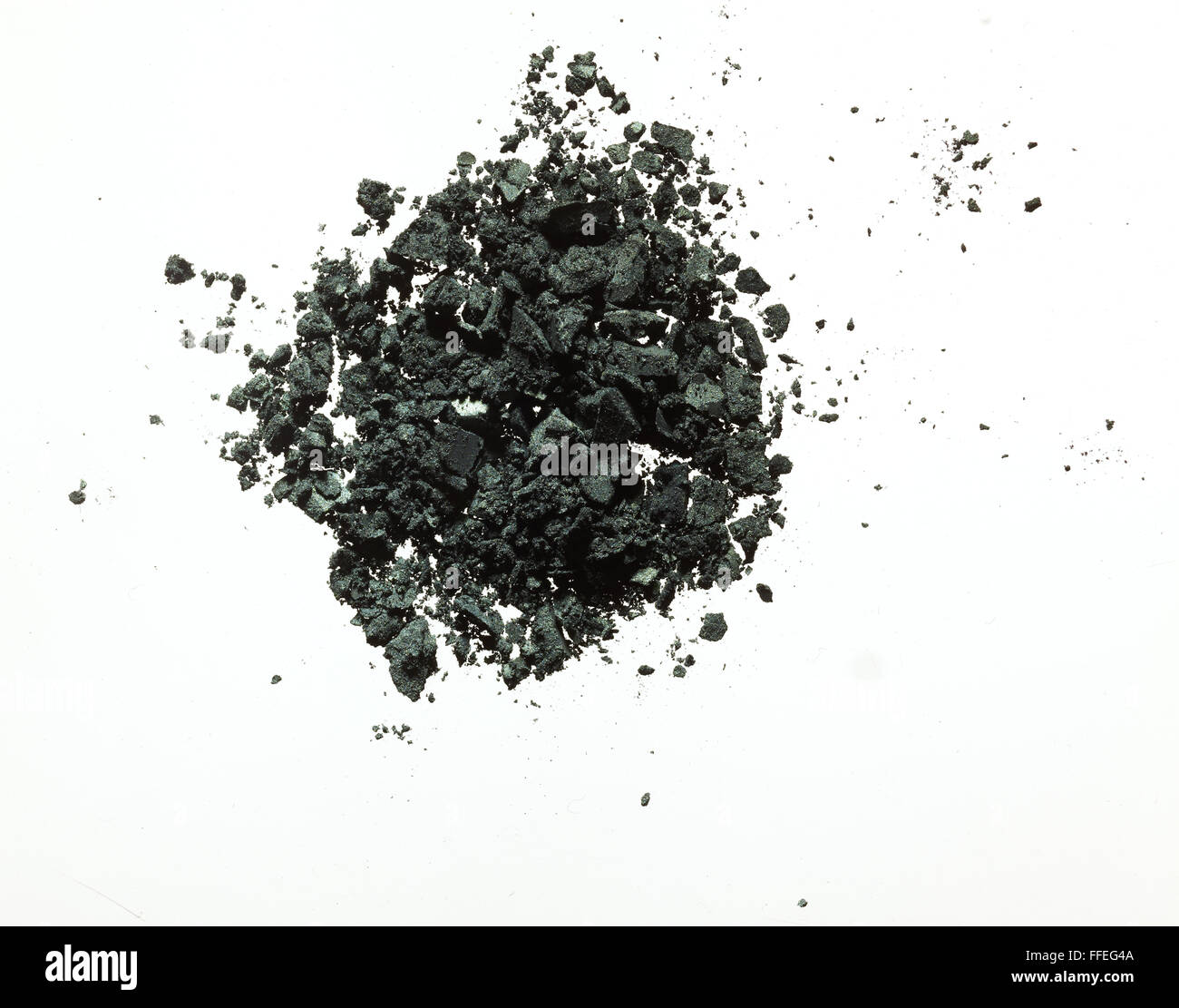 Black eyeshadow powder Stock Photo Alamy
