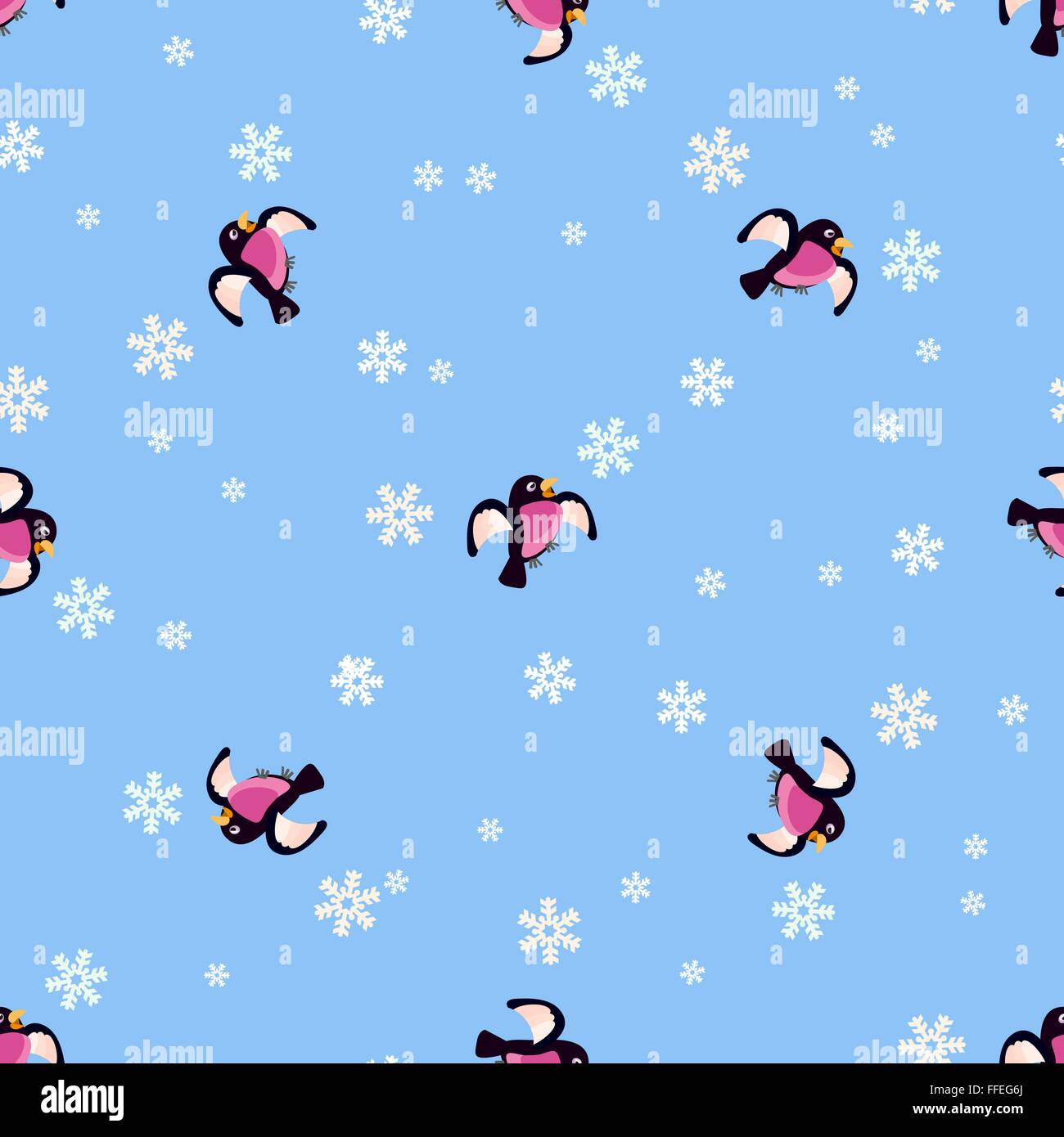 Christmas winter animals seamless Stock Vector Images - Alamy