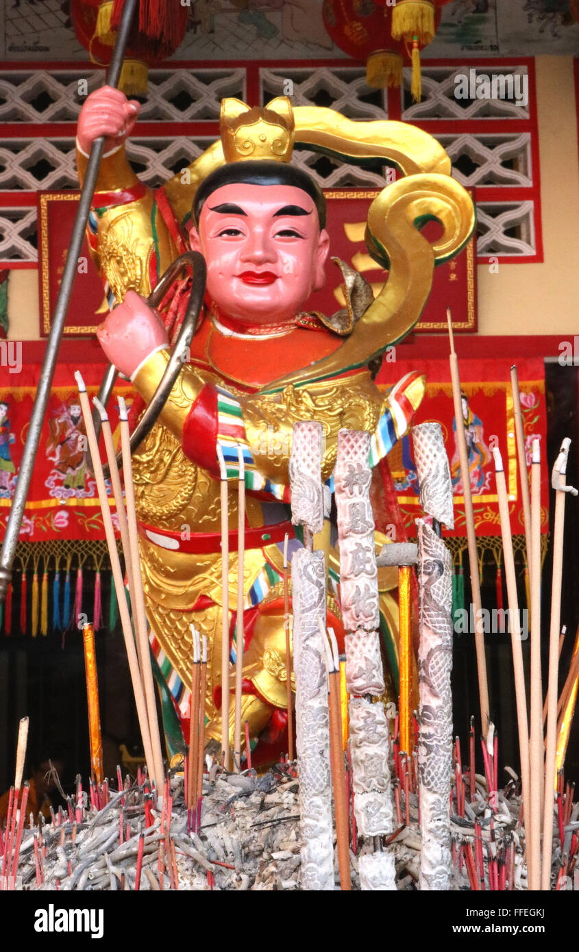 Thailand Phuket Phuket Town The Bang Neow Shrine at Chinese New Year