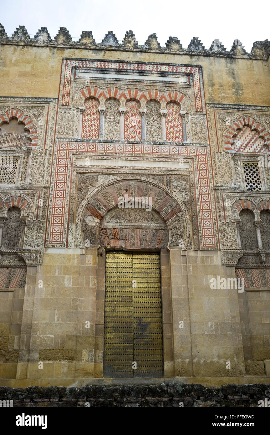 Puerta de San Ildefonso, Mesquita, Cordoba. Andalusia. Spain Stock Photo