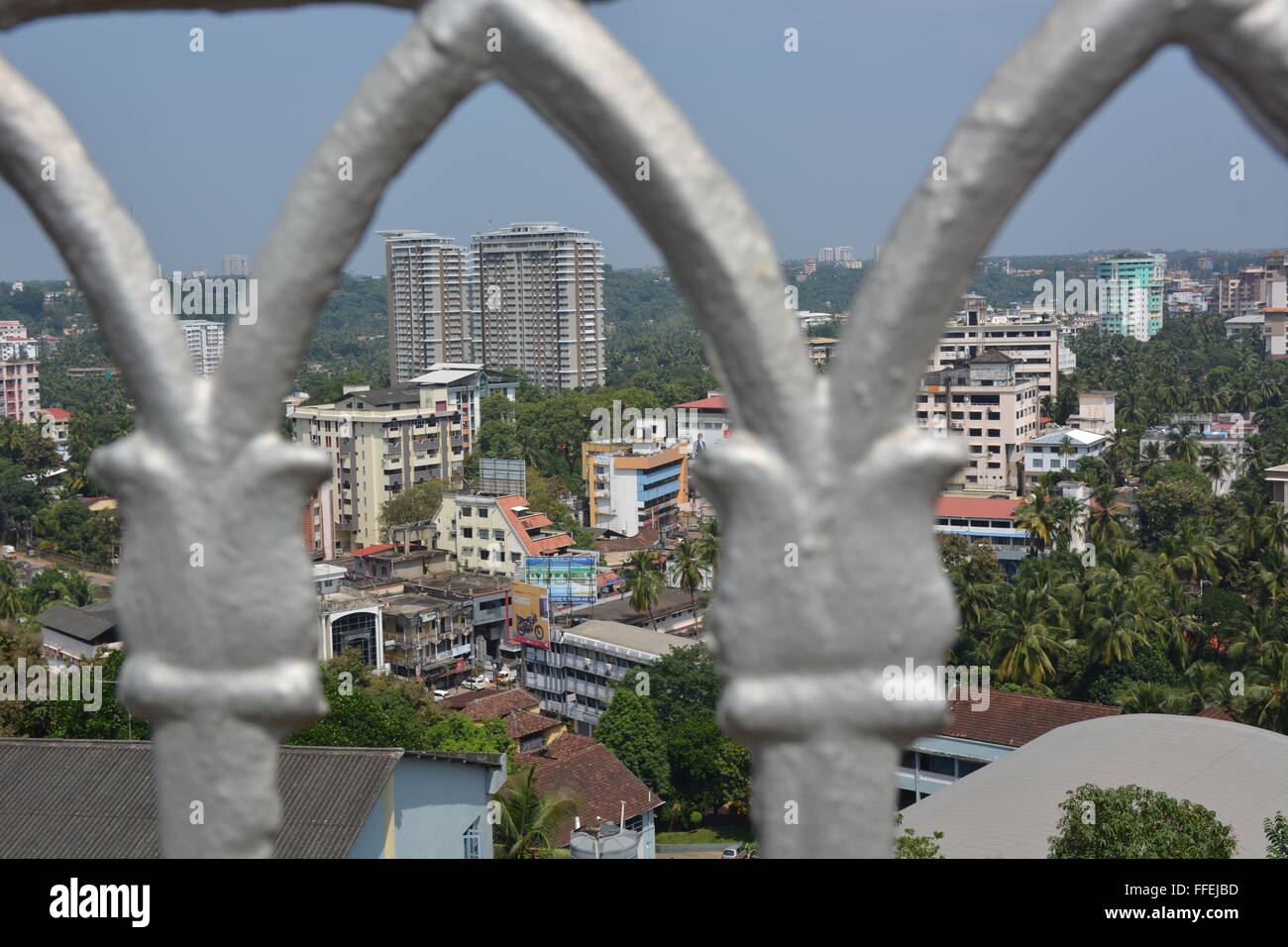 Mangalore, India - October 25, 2015 - Airial of Mangalore, South India Stock Photo