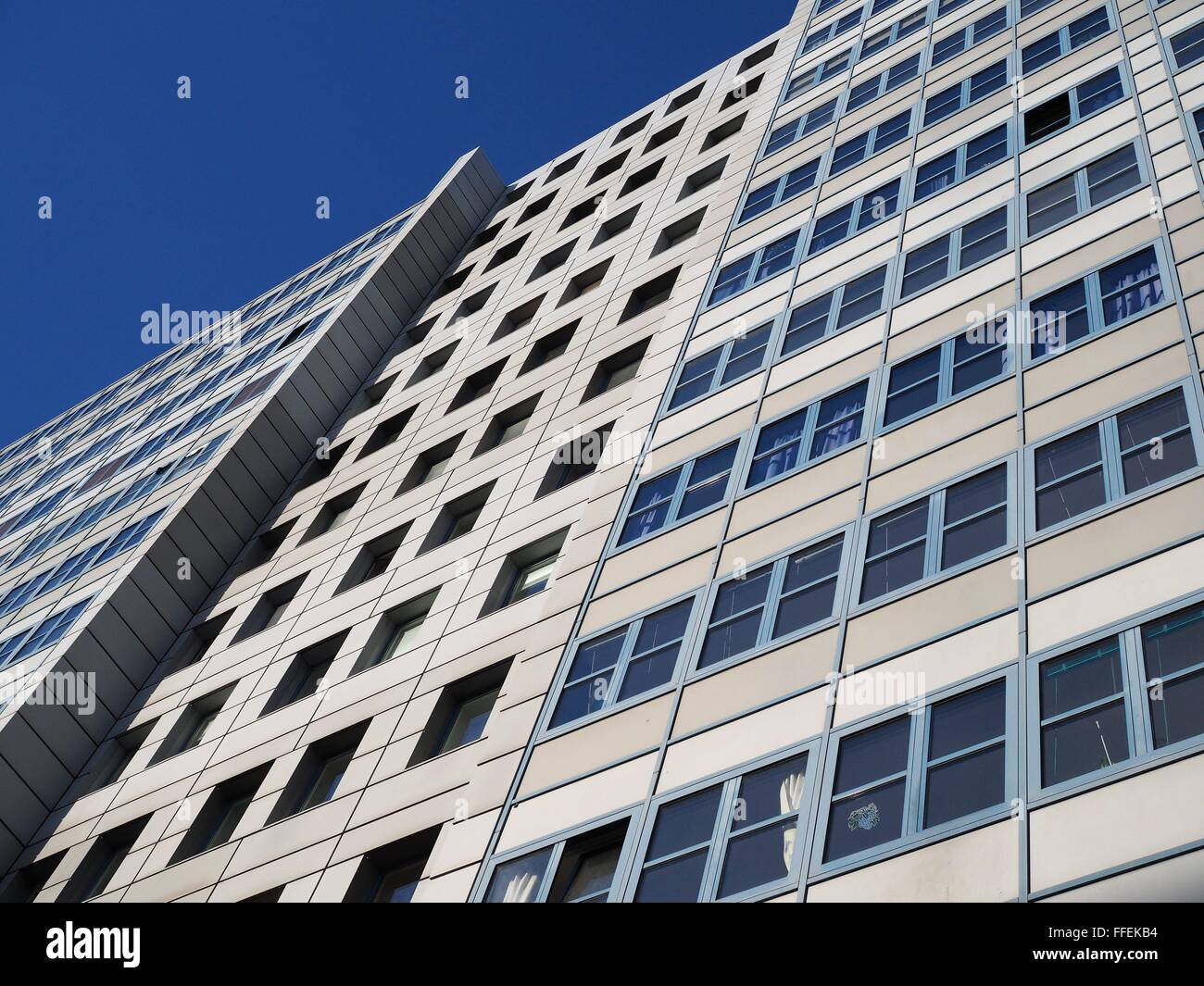 High buildings with flats are seen in the former East German part of the city in the center of Berlin on January 18, 2016. Photo: Wolfram Steinberg/dpa Stock Photo