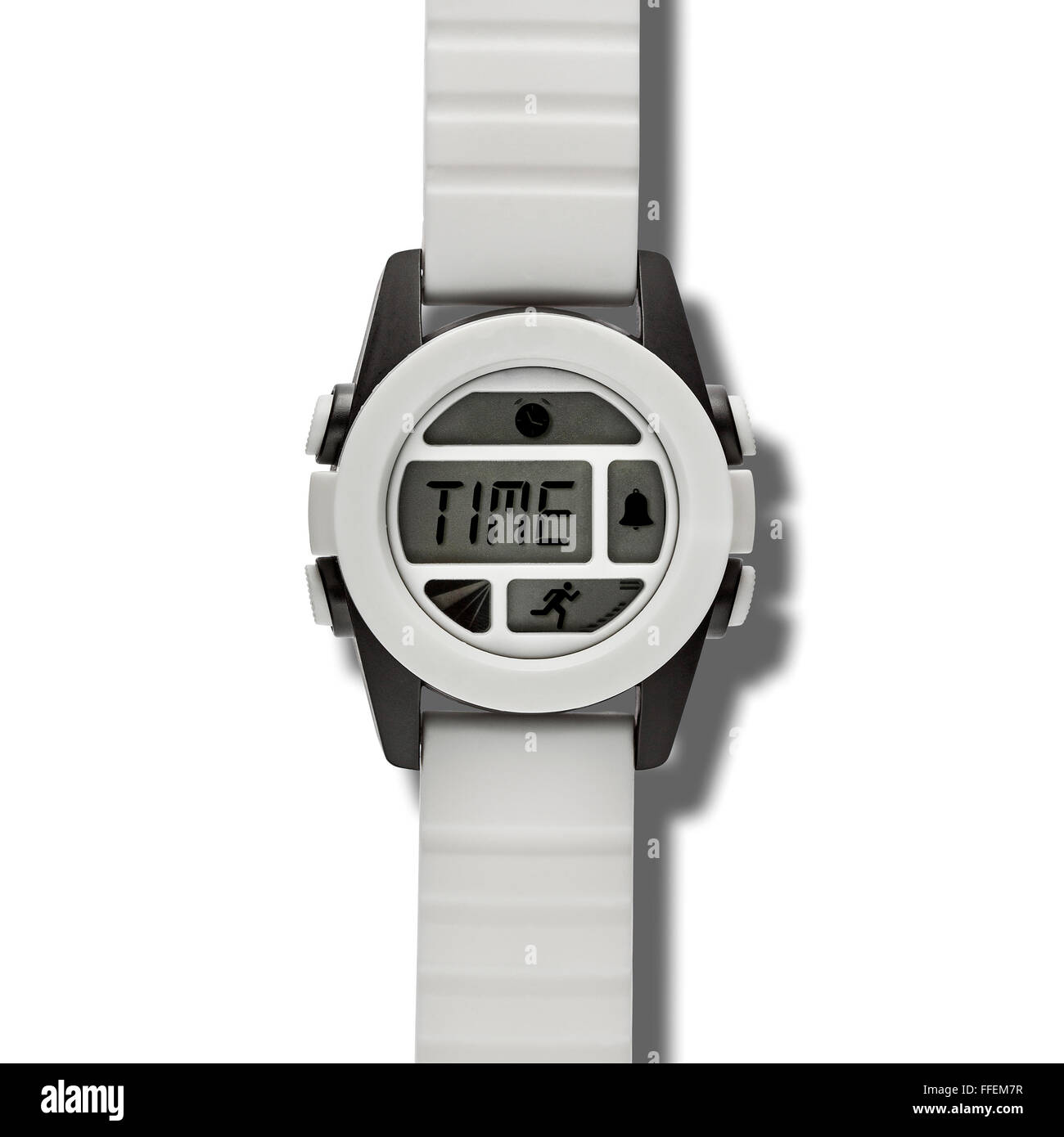 Time Text Watch Wristwatch with text TIME Stock Photo - Alamy