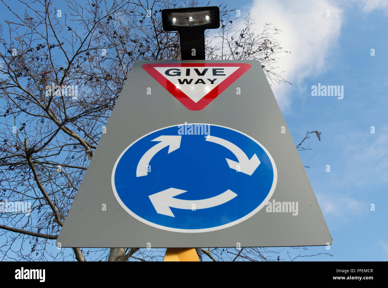 Roundabouts signs hires stock photography and images Alamy