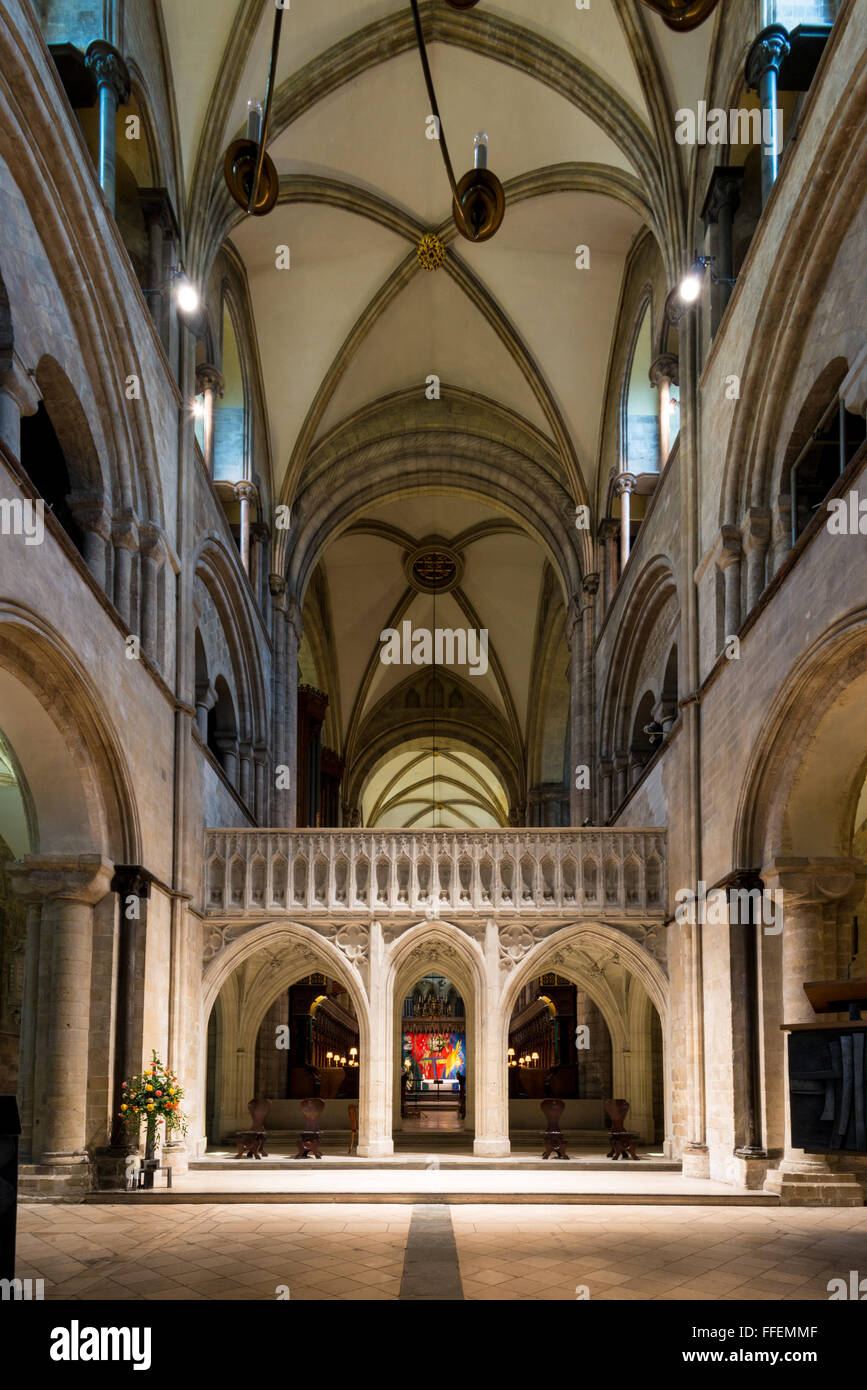 Entrance to the Quire in Chichester Cathedral Stock Photo