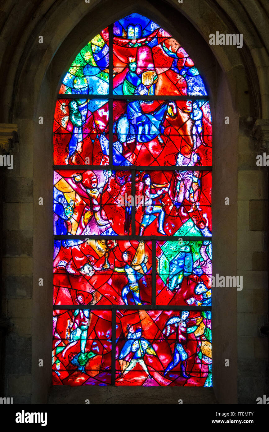 The Chagall Window in Chichester Cathedral Stock Photo - Alamy