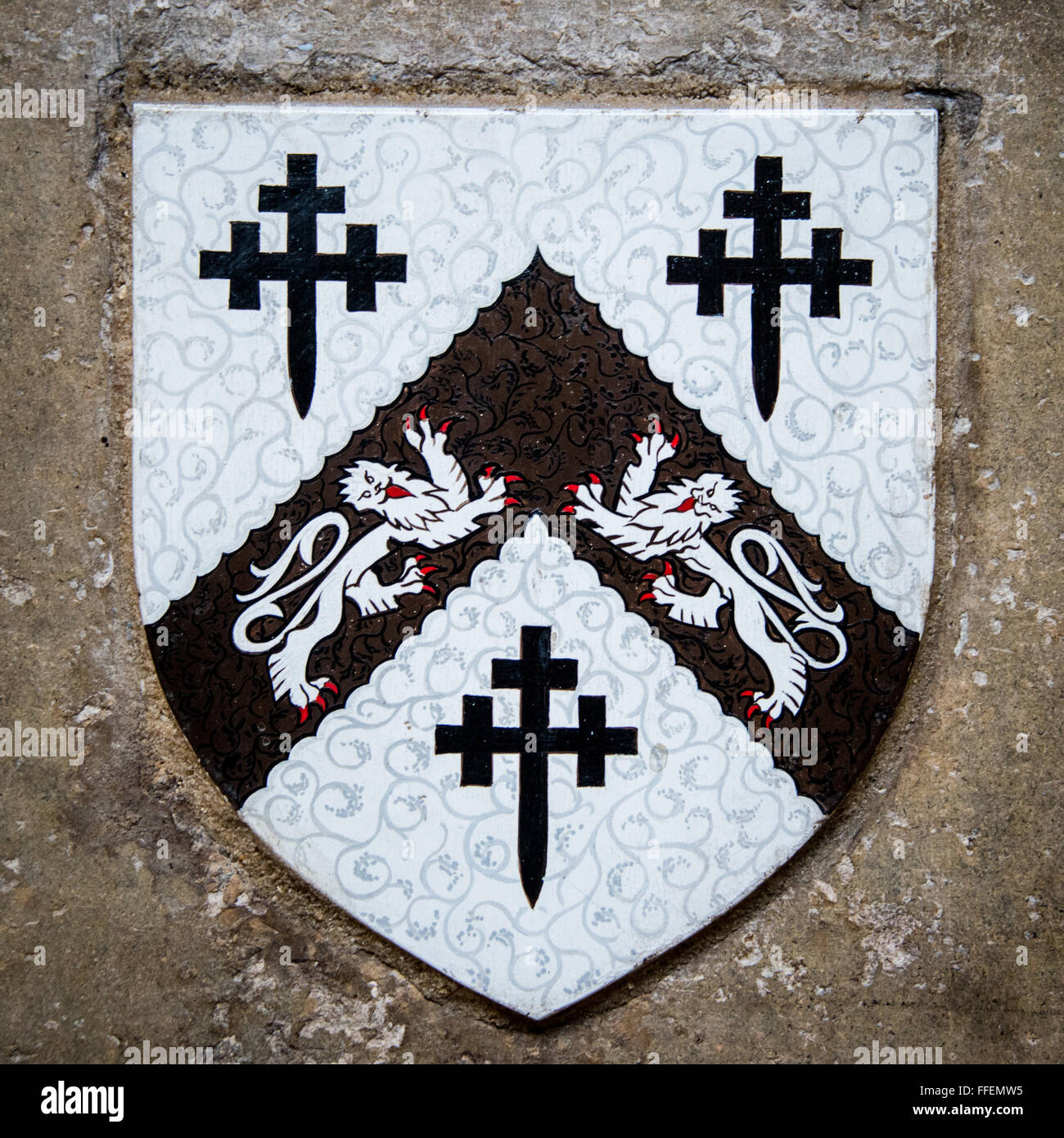 Coat of arms in Chichester Cathedral Stock Photo Alamy