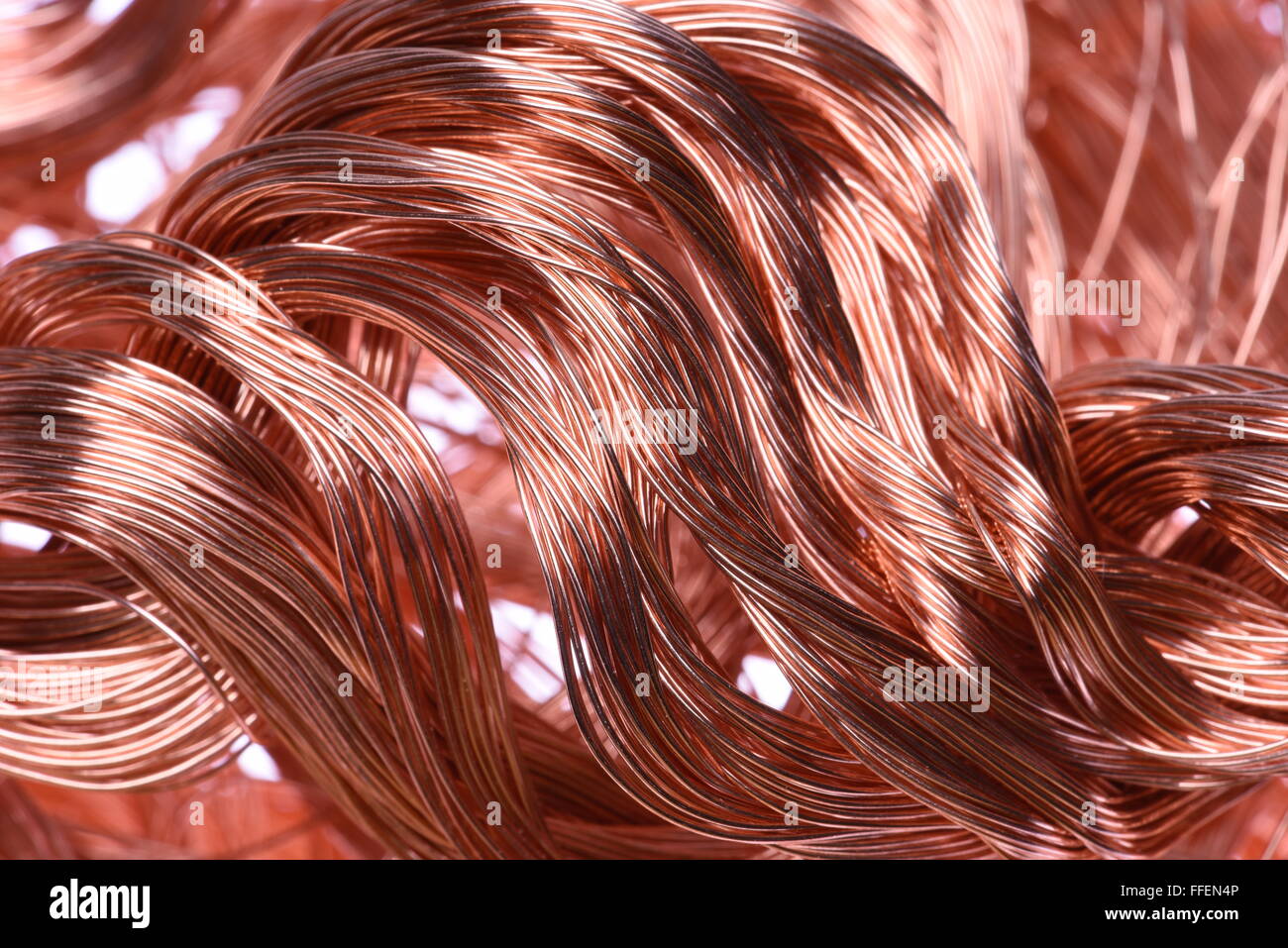 Copper wire, industrial raw materials Stock Photo Alamy