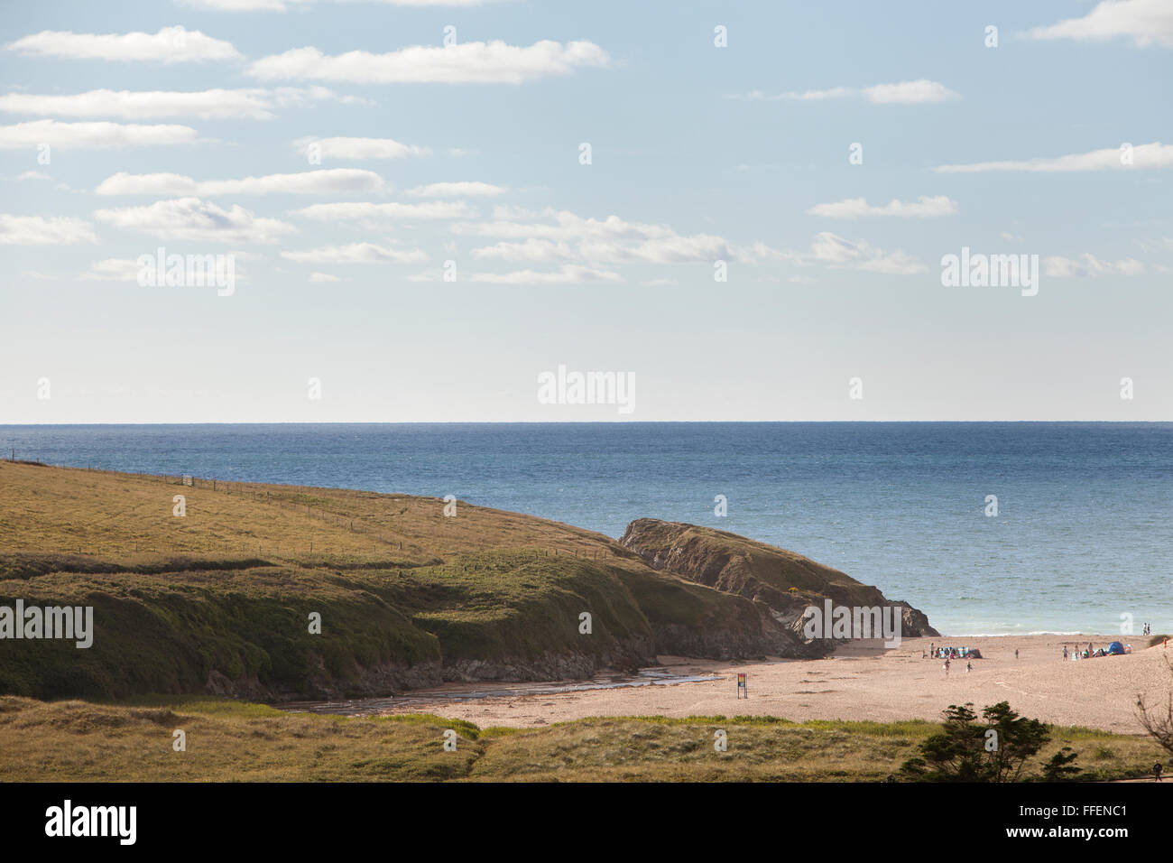 Holywell Bay, North Cornwall Stock Photo Alamy