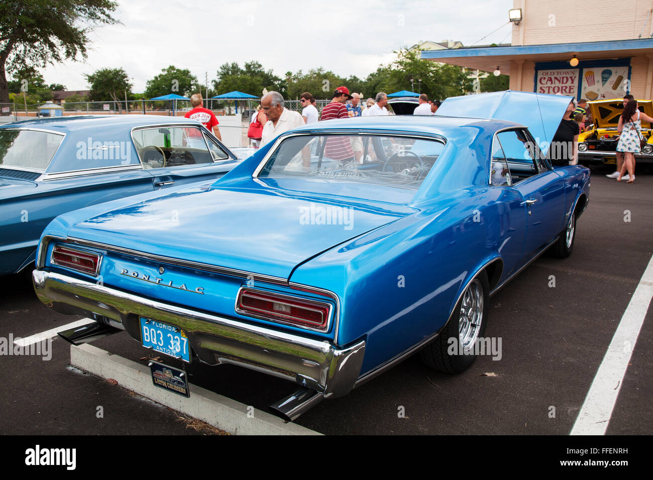 Pontiac Tempest 326 at Kissimmee Old Town weekly car cruise, Kissimmee Florida USA Stock Photo