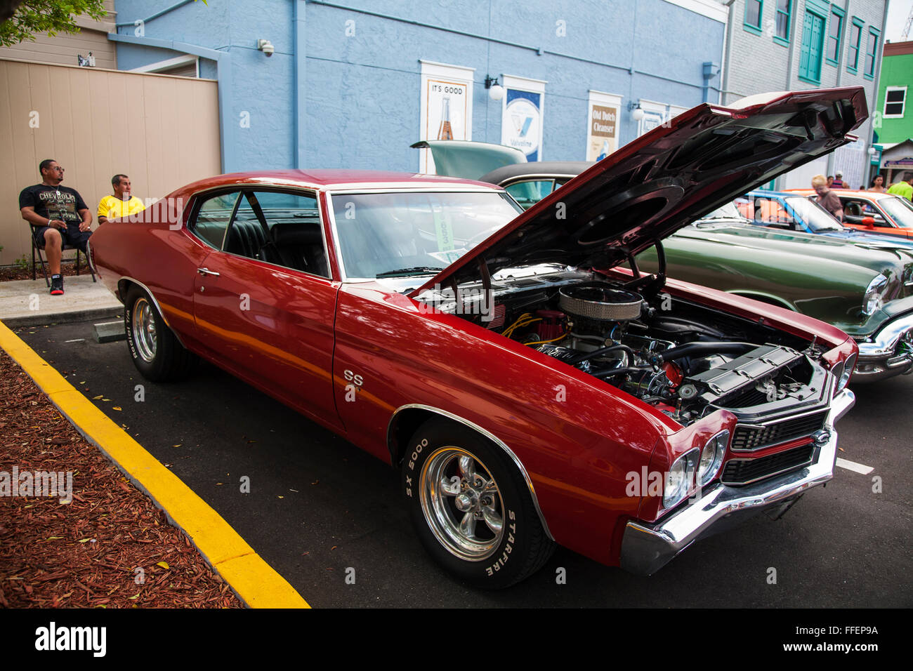 Chevrolet Chevelle SS 454 at Kissimmee Old Town weekly car cruise, Kissimmee Florida USA Stock Photo