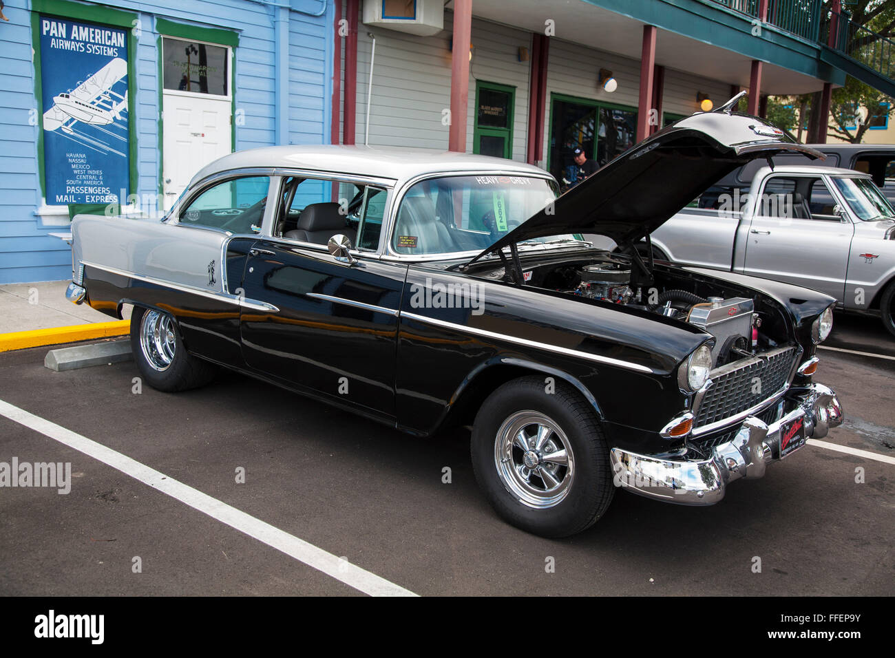 Chevrolet Bel Air at Kissimmee Old Town weekly car cruise, Kissimmee Florida USA Stock Photo