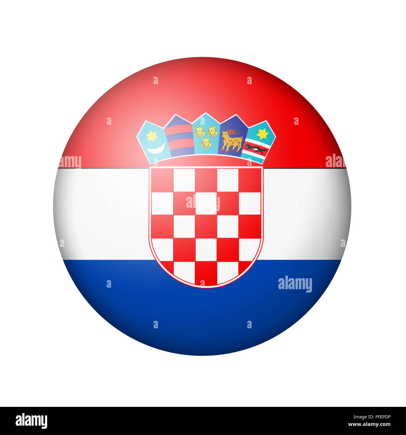 The Croatian flag Stock Photo - Alamy