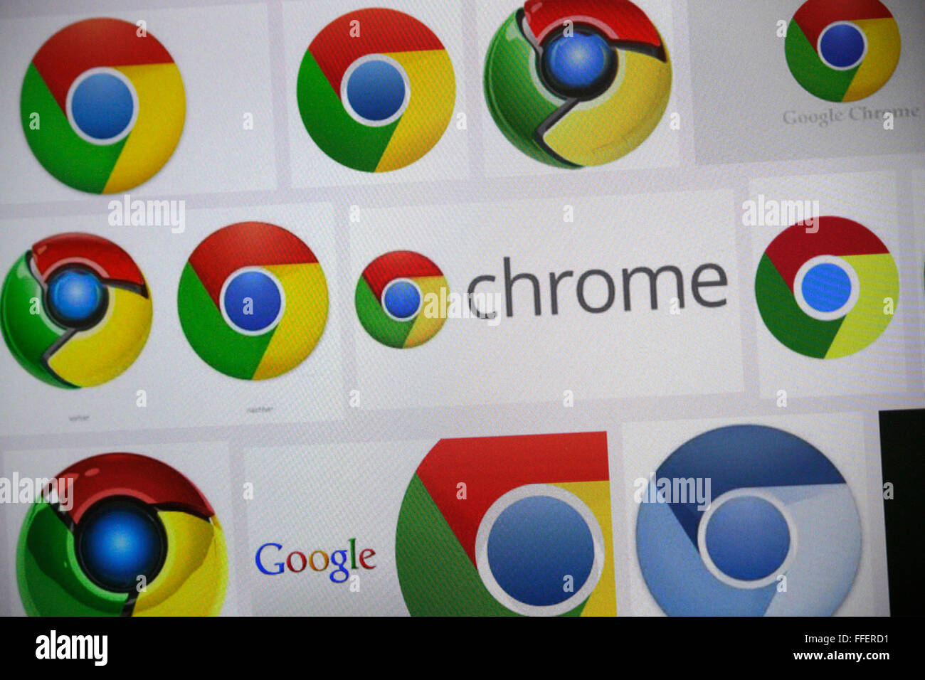 Markenname: 'Chrome', Berlin. Stock Photo