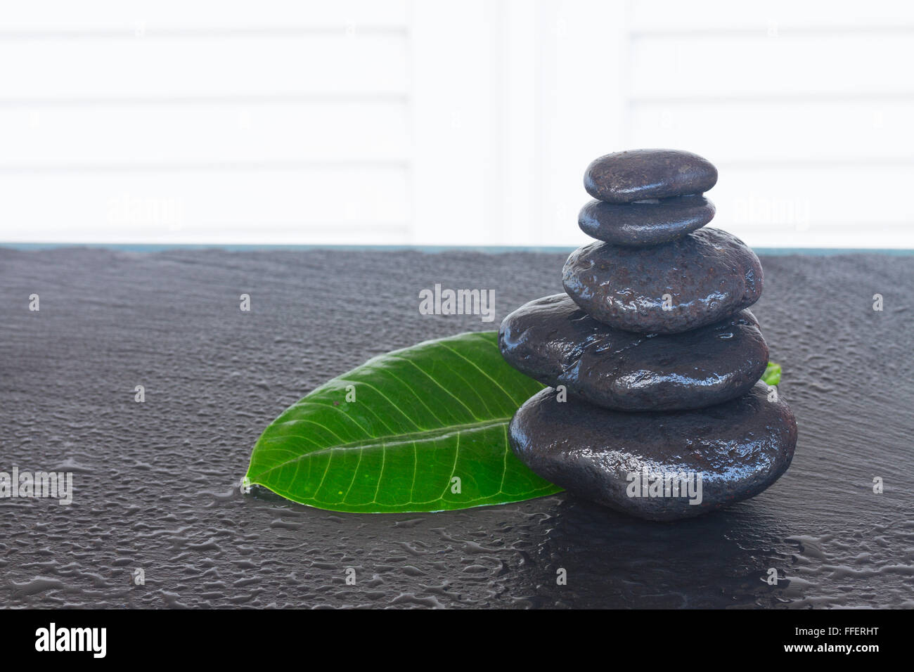 black zen stones Stock Photo Alamy