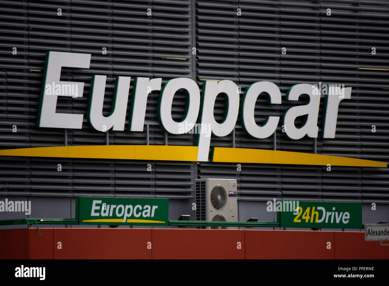 Markenname: 'Europcar', Berlin. Stock Photo