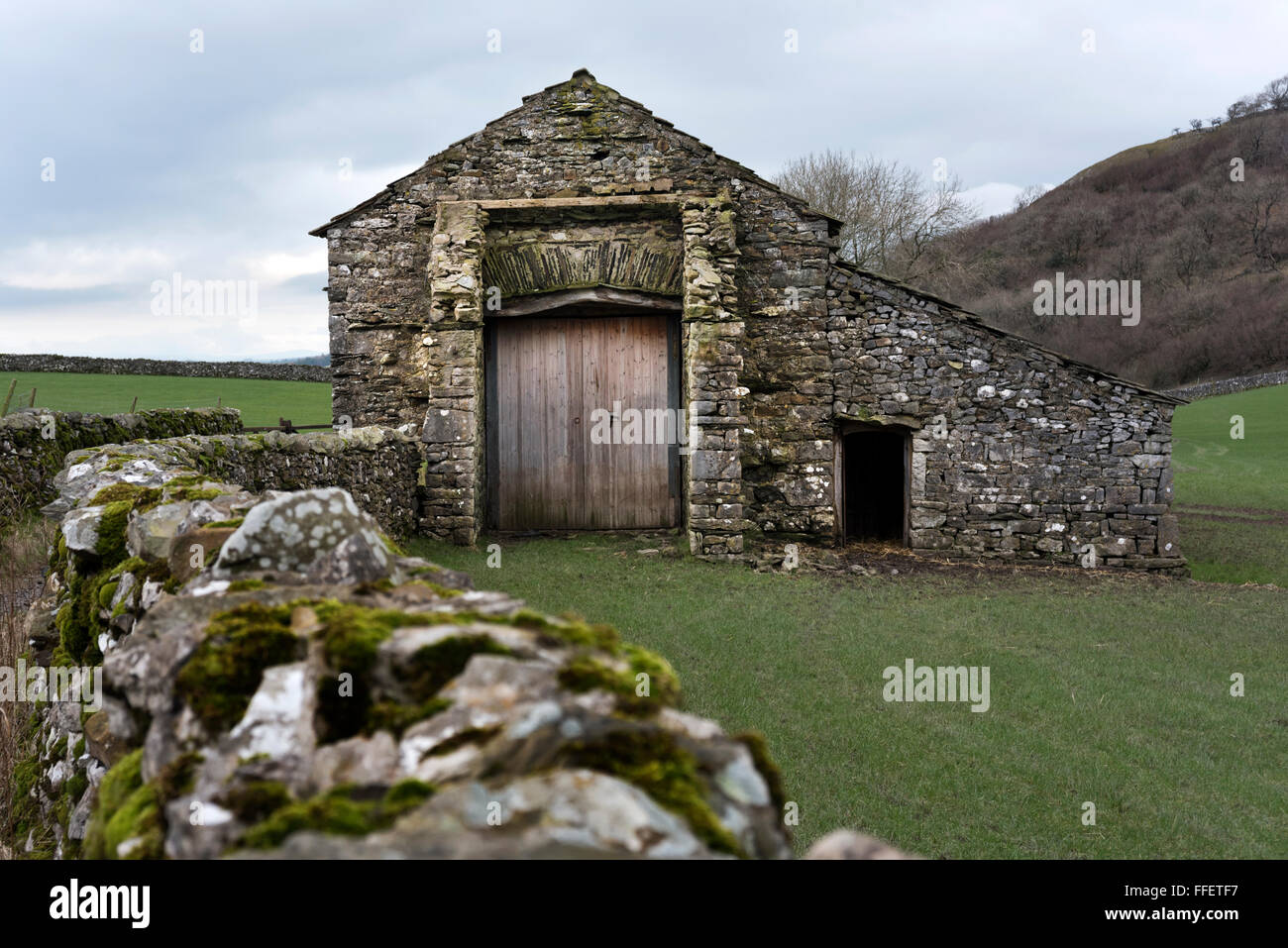 Traditional Yorkshire Dales field barn, Feizor, near Settle, North