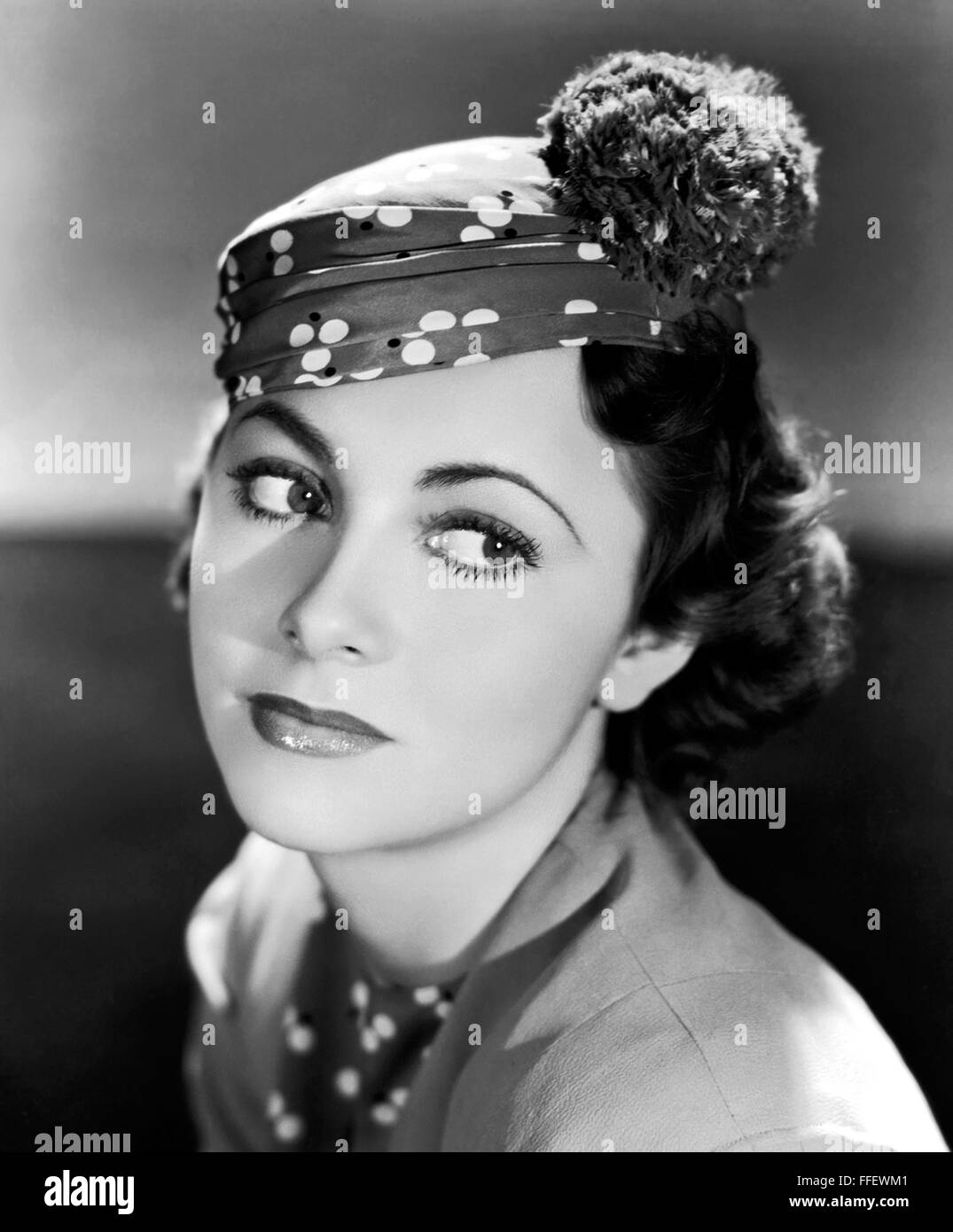 OLIVIA de HAVILLAND US film actress about 1935 Stock Photo - Alamy