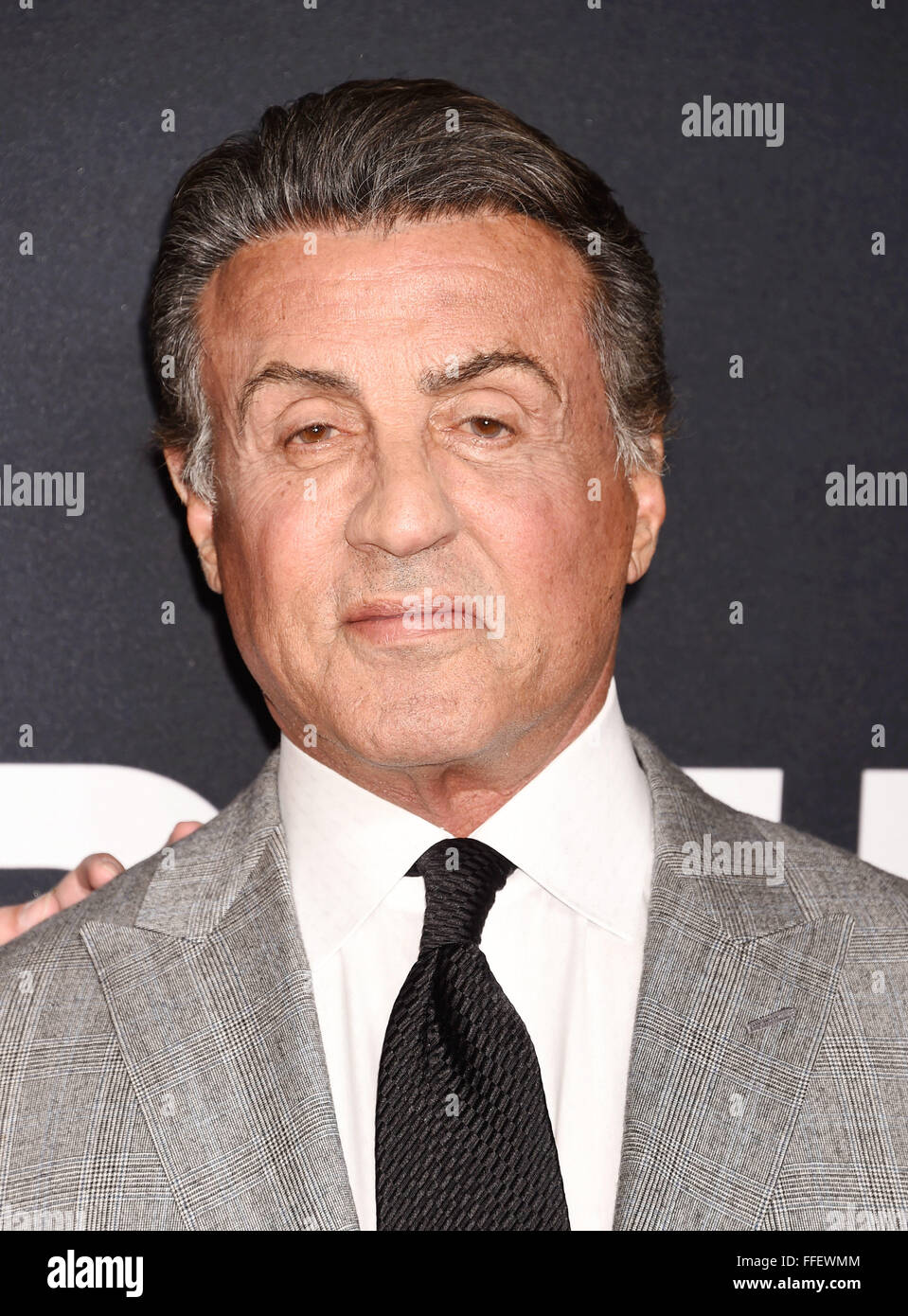 SYLVESTER STALLONE  US film actor in February 2016. Photo Jeffrey Mayer Stock Photo