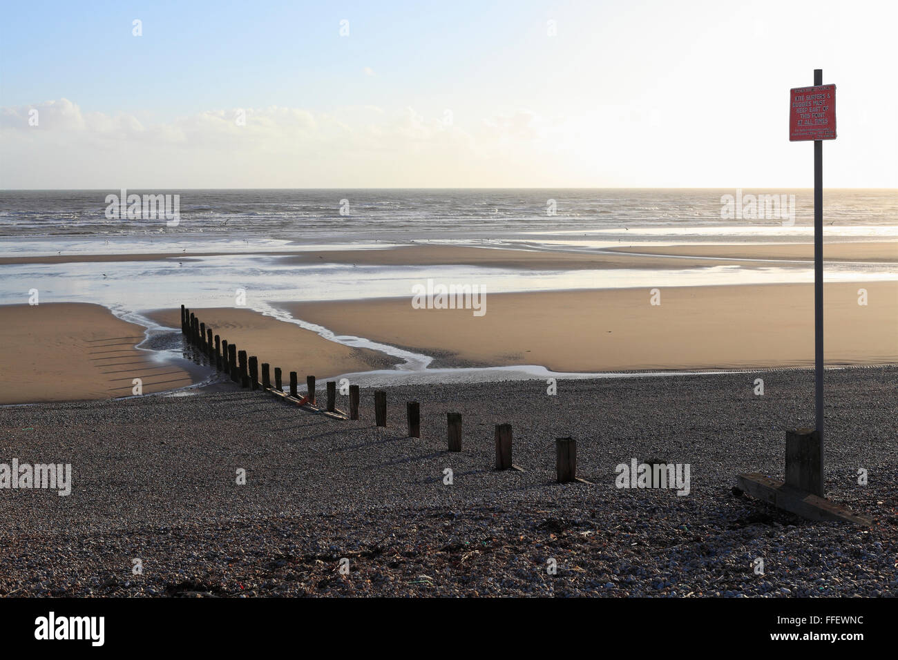 Winchelsea Beach seascape, East Sussex, England, UK, GB Stock Photo