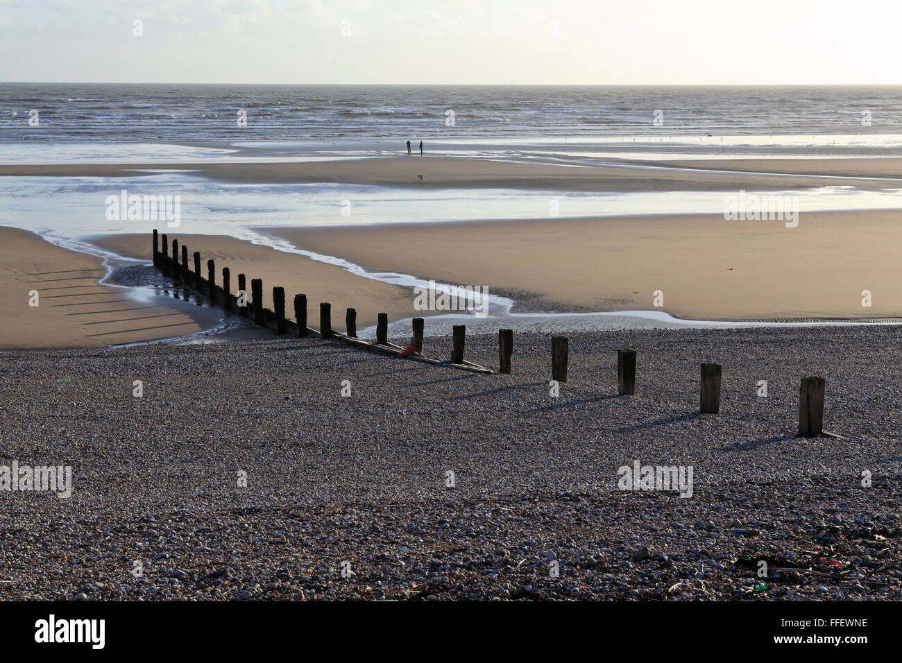 Winchelsea Beach seascape, East Sussex, England, UK, GB Stock Photo