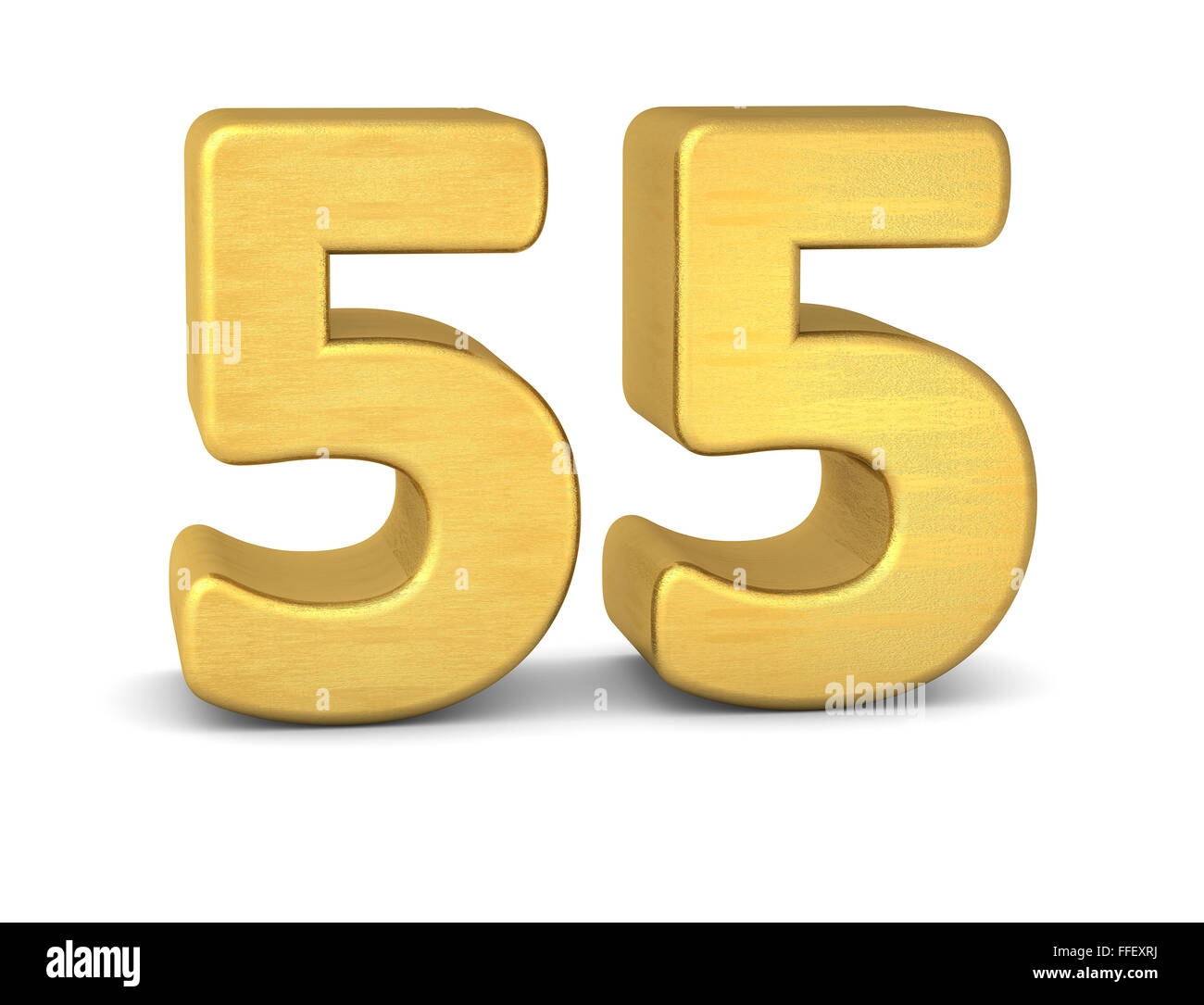 3d number 55 gold Stock Photo - Alamy