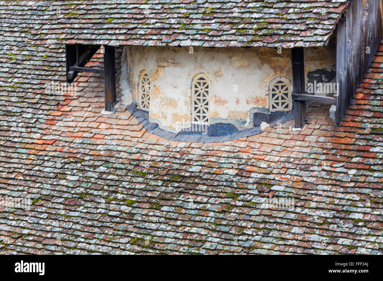 Panagia tou Arakou church, Lagoudhera, Troodos mountains, Cyprus Stock Photo