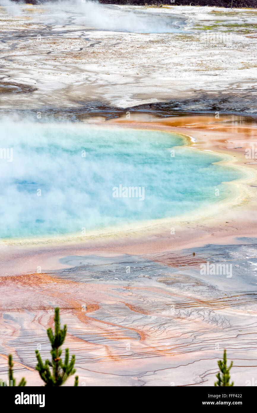 Grand Prismatic Spring Stock Photo Alamy