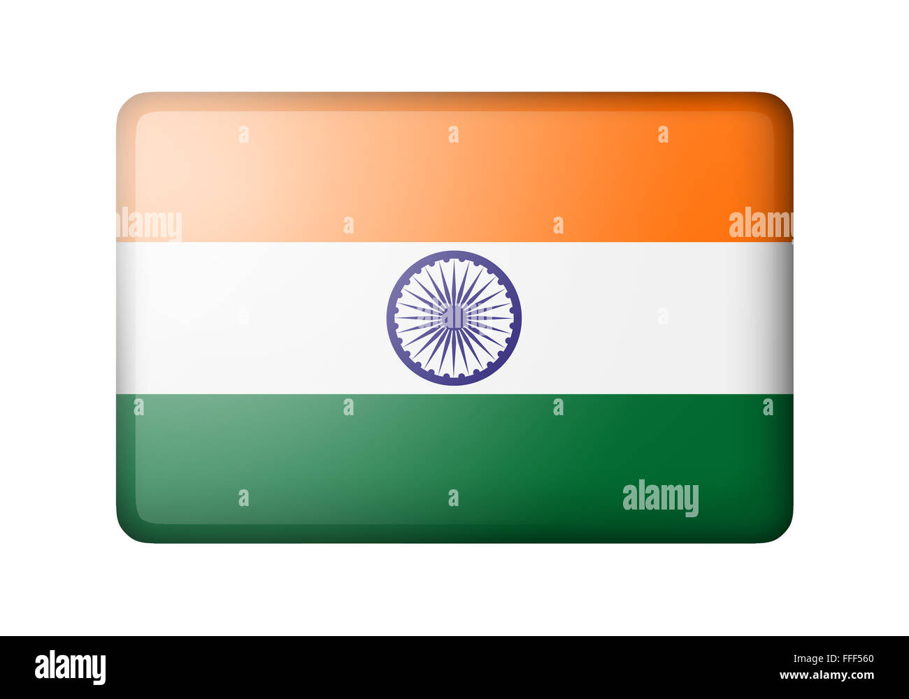 The Indian flag Stock Photo
