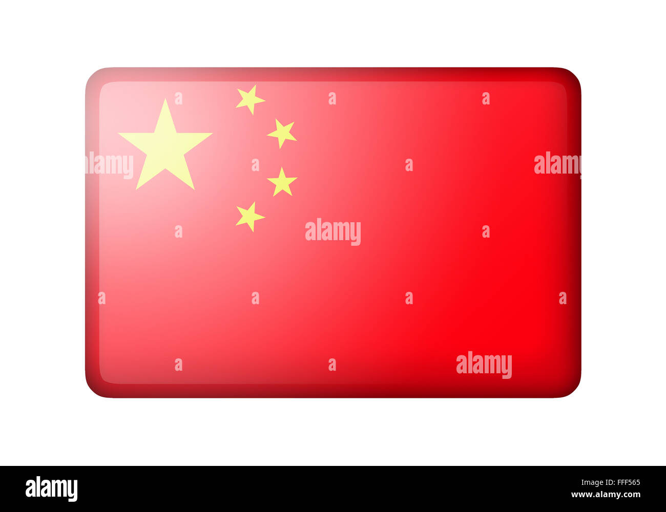 China national flag square button hi-res stock photography and images -  Alamy