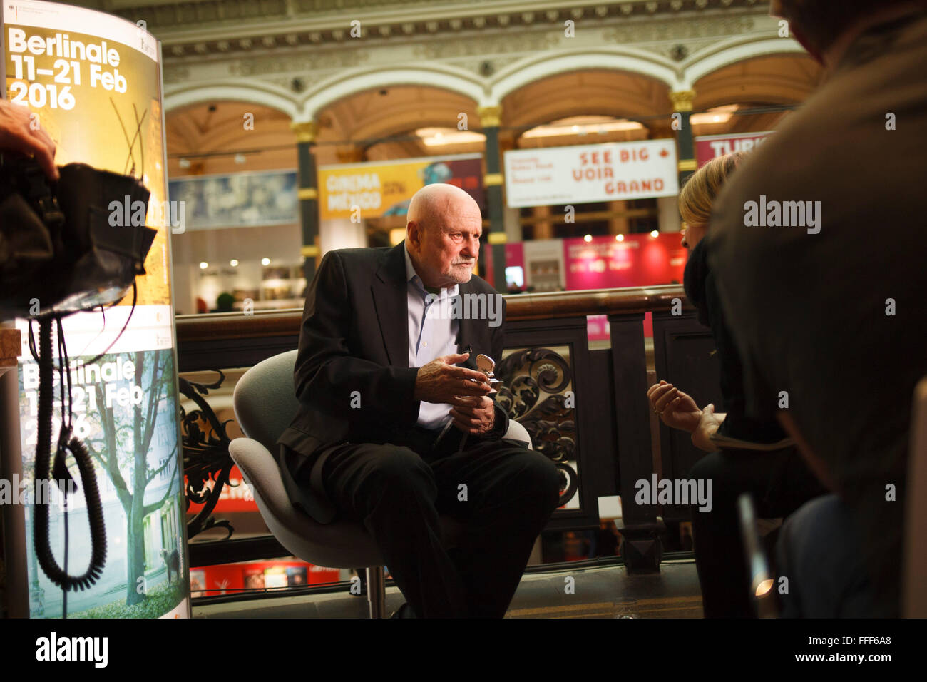 Berlin, Germany. 12th Feb, 2016. Ben Barenholtz was taken an interview before he was awarded the Berlinale Camera on Friday, February 12, 2016 at the Martin-Gropius-Bau. Credit:  Odeta Catana/Alamy Live News Stock Photo