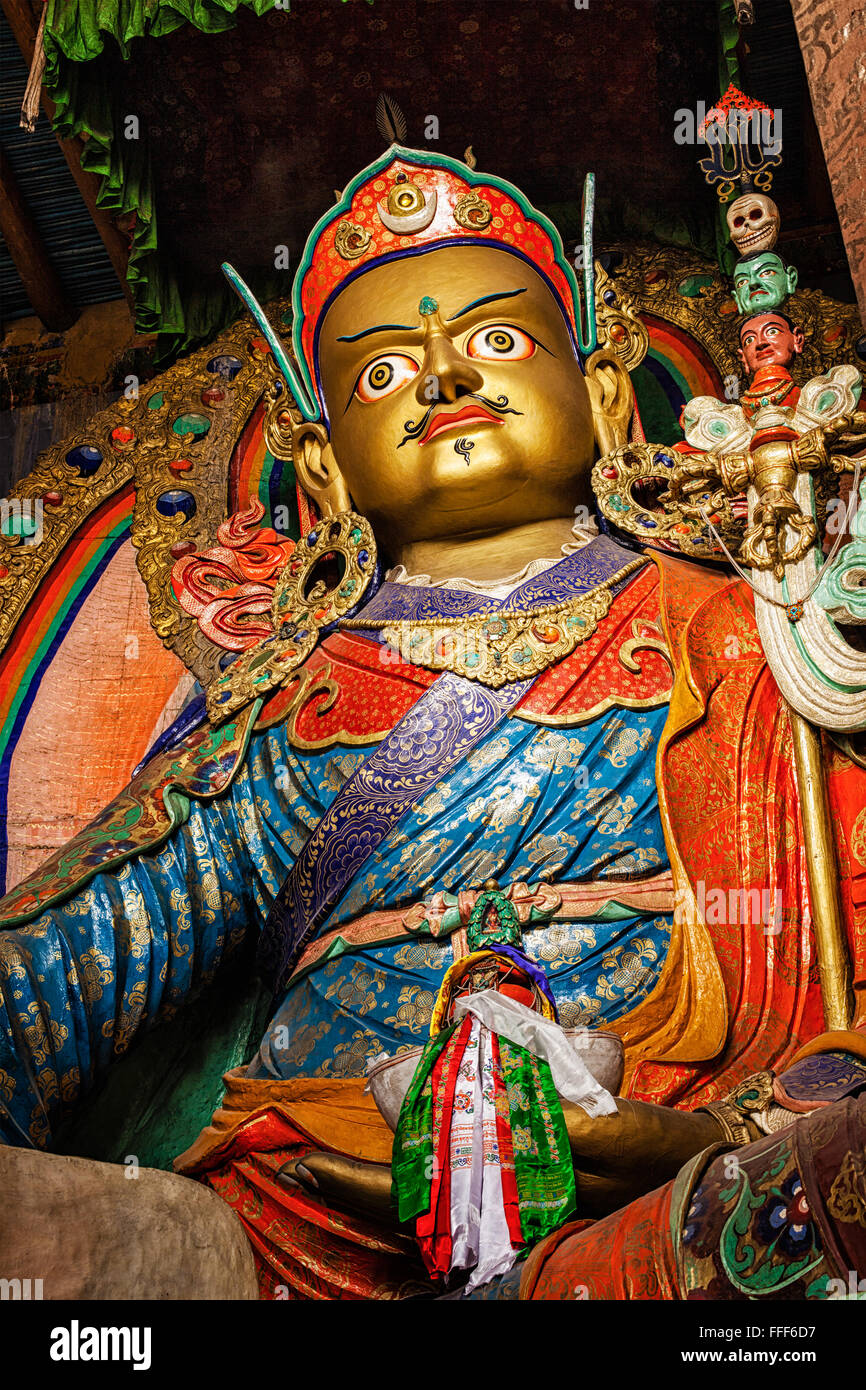 Statue of Guru Padmasambhava, Ladakh, India Stock Photo Alamy