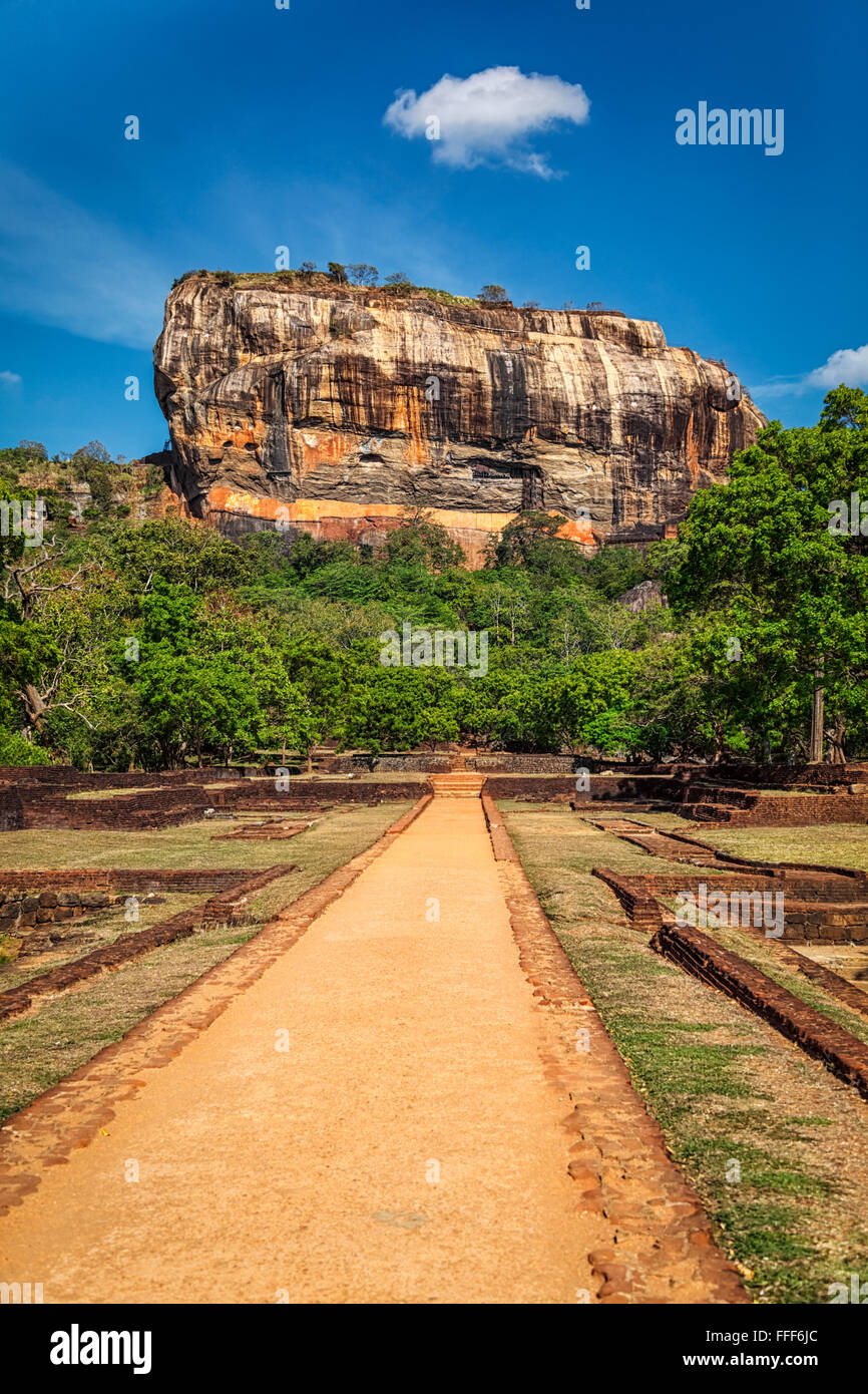 Sigiriya rock, Sri Lanka Stock Photo - Alamy