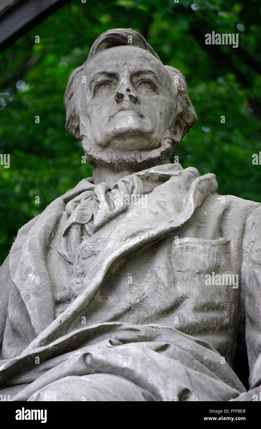 Richard Wagner-Denkmal, Berlin-Tiergarten. Stock Photo