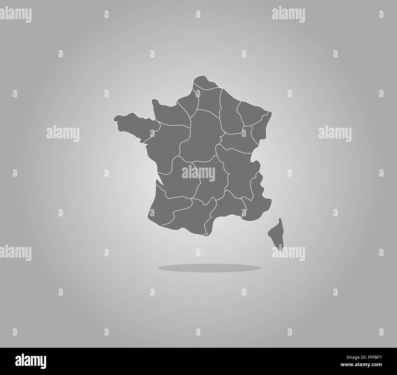 france map with regions Stock Photo Alamy